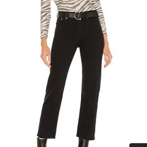 Levi’s wedgie straight black jeans
